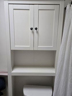 Ikea Hemnes White Over-the-Toilet Storage Cabinet