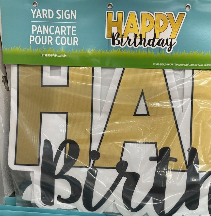 Happy Birthday Sign