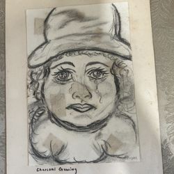 Obra Original Al Carboncillo Antiguo