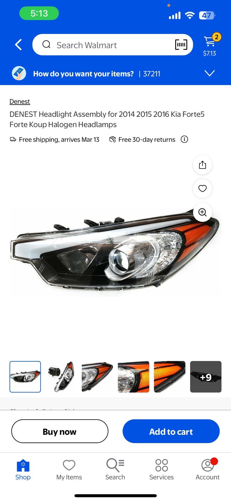 Kia Forte Headlights