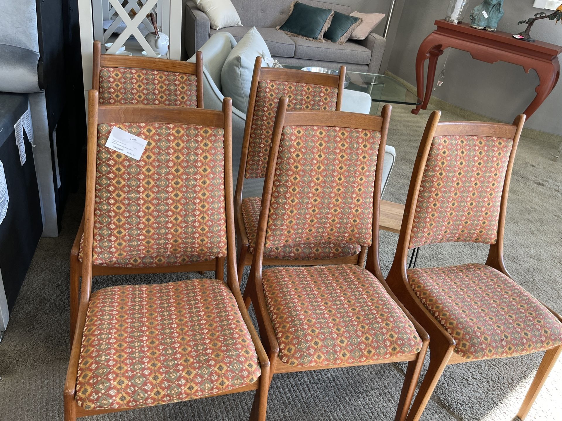 6 Original Mid century Chairs from the 50s