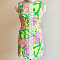 Lily Pulitzer Shift Dress Fan Dance, Size 6