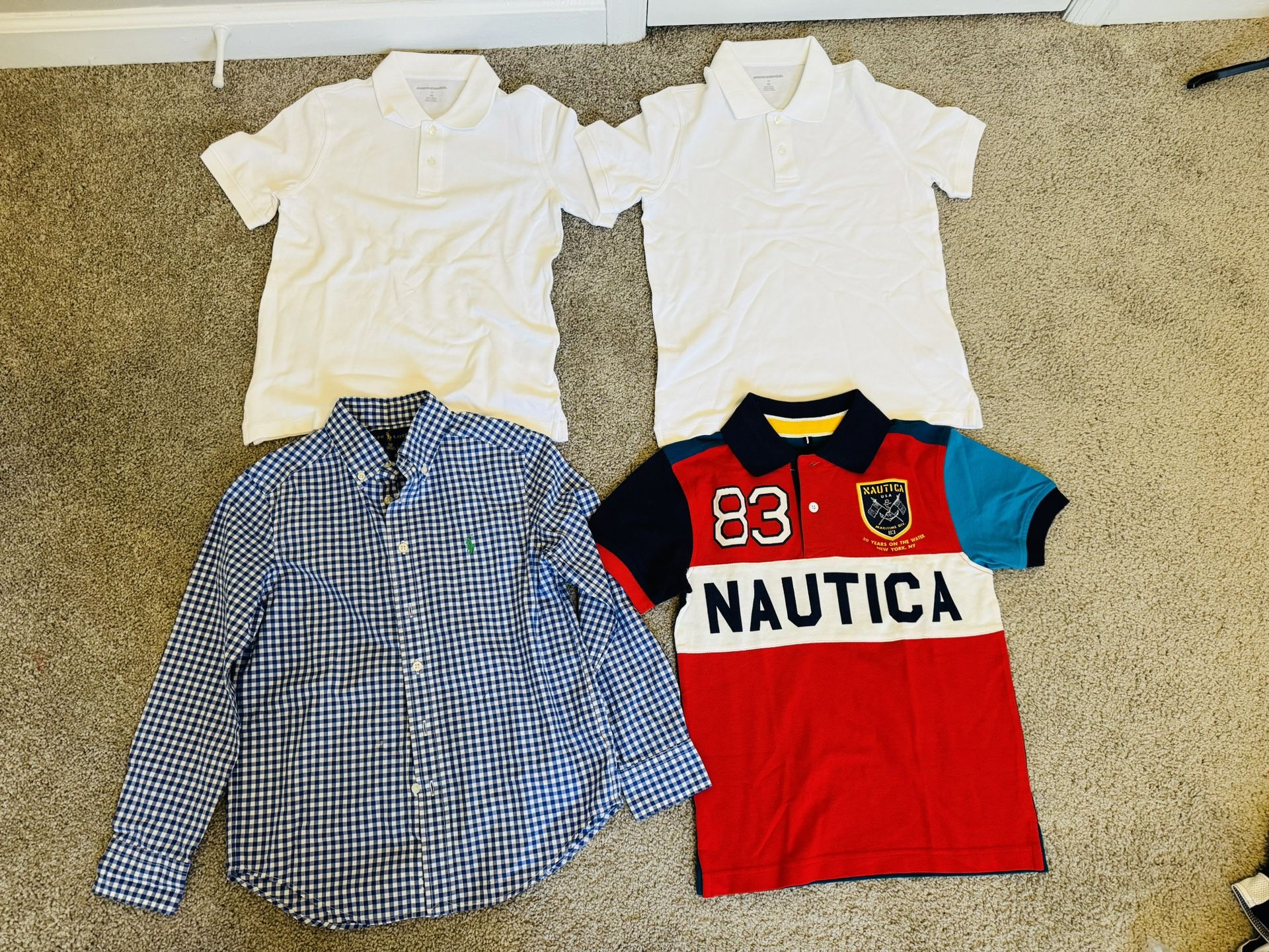 Boys Polo Shirts Bundle of 4 Size 8