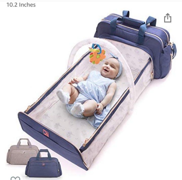 ❤️ CONFACHI Portable Convertible  Baby Bassinet & Diaper Bag! 🤑 MSRP: $97🌼 NEW!