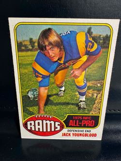1976 Topps Jack Youngblood #310 football card, which honors his selection as a 1975 NFC All-Pro.