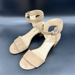 Unisa tan suede strappy platform shoes size 10 NWOT