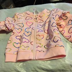 One Pink Little Baby Jacket On Sale For Just 2.00 Zipper Dow the Front Size3-6 Month