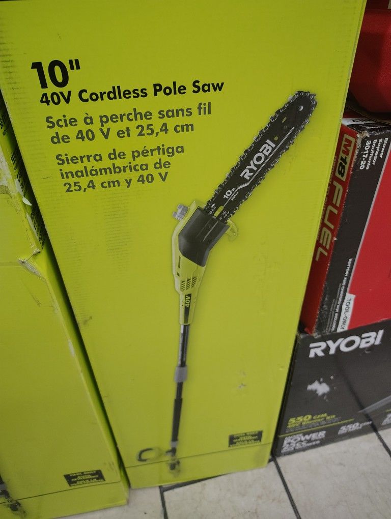 Ryobi 40v Pole Saw 10 ft Tool Only