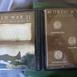 World War II Silver Nickels Mint Mark Set" produced by the First Commemorative Mint, Inc. in 2004. 