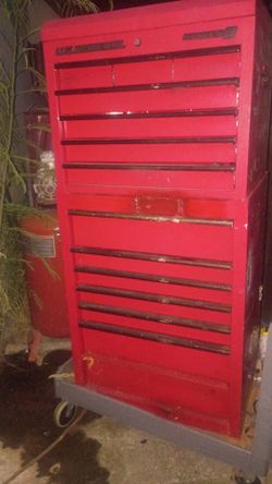 Metal cabinet toolbox storage