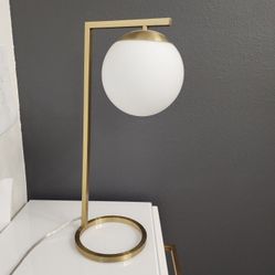 Globe Desk Lamp Gold Finish - Includes Light