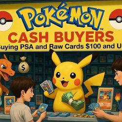 Buying Pokémon PSA and Raw Cards $100 And Up