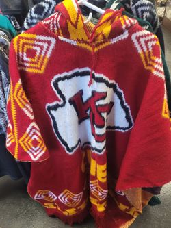 Kansas City Chiefs Knit Poncho Hoodie
