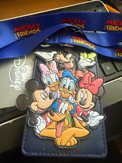 Disney ID badge holder and lanyard