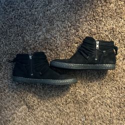 Uggs Rianne Fashion Ankle Boot Black Suede