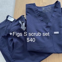 Figs Navy Size S Scrub Set