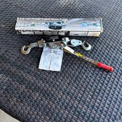 Heavy Duty Come Along/Cable Hoist Puller Never Used Perfect Condition