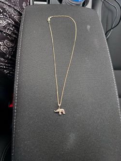 ✨ 10K Italian Gold Elephant Necklace | Cadena de Oro Italiano 10K con Dije de Elefante ✨