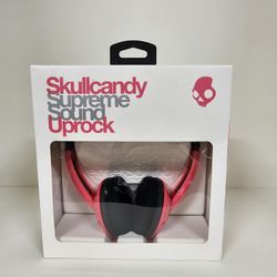 Lot of 4 Brand New Skullcandy Supreme Sound Uprock Headphones in Pink