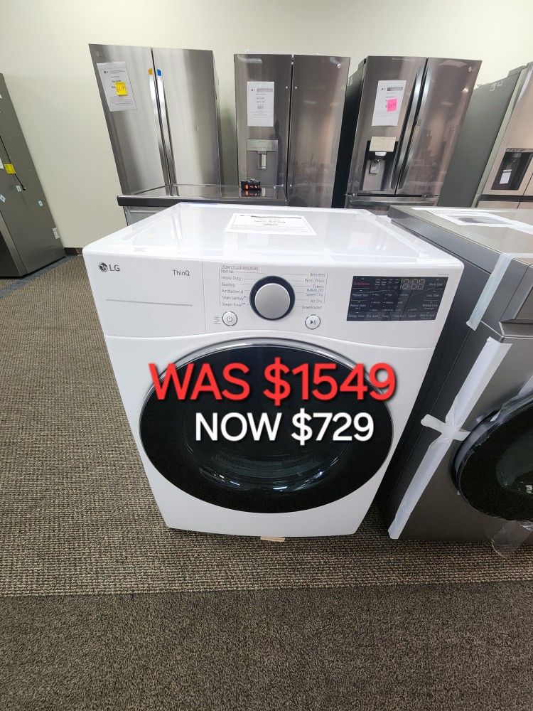 7.4 Cu. Ft. Large Capacity Vented Smart Stackable Gas Dryer W Sensor Dry.