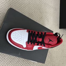 Nike Jordan 1 Low (white/gym Red-black) (year 2022)