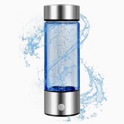 LORENZERIK Portable Hydrogen Water Generator in The Shape of a Bottle, Rechargeable for Home, Office, Travelling - 450ml Hydrogen Water Bottle