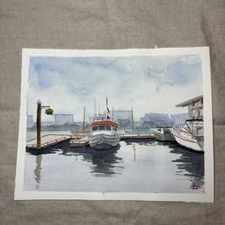 Victoria B.C Watercolor Painting 