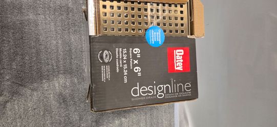 Oatey Designline 6x6 Shower Drain Champagne Bronze