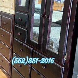 XL wardrobe Cherry Pinewood Dresser New 