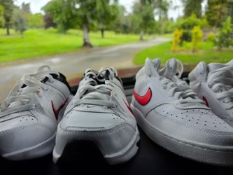 3 pairs nikes size 9