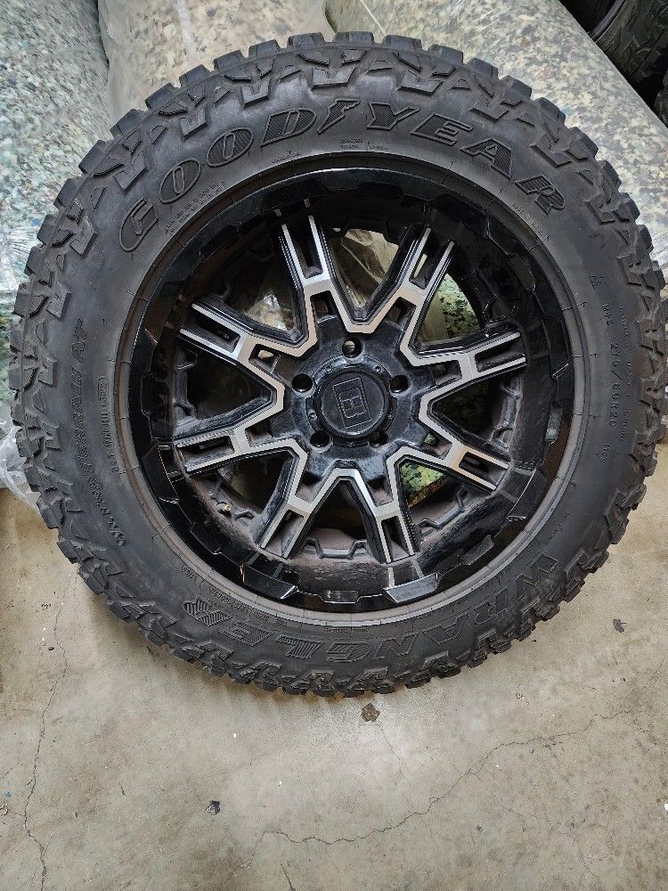 Set Of 4 Slightly used 20" GOODYEAR TIRES