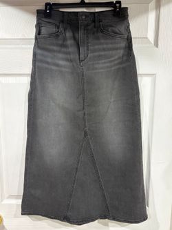 #86 NWT Jose’s Jean black denim maxi skirt
