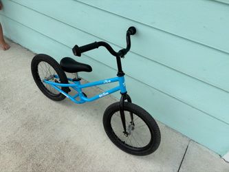 Kids BMX Balance Bike Blue 16” Tires