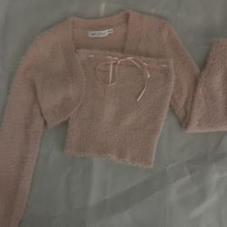 Tube Top With Matching Cardigan 