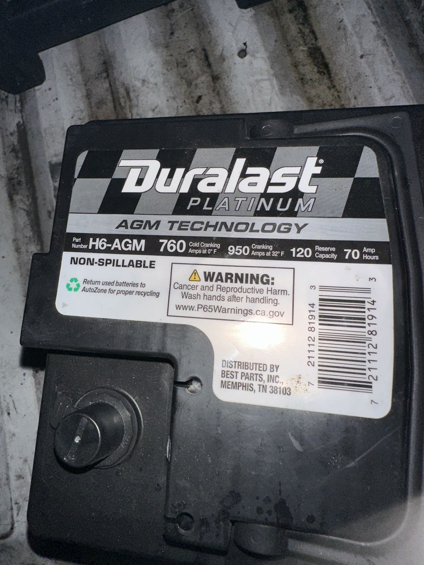 Duralast Battery 