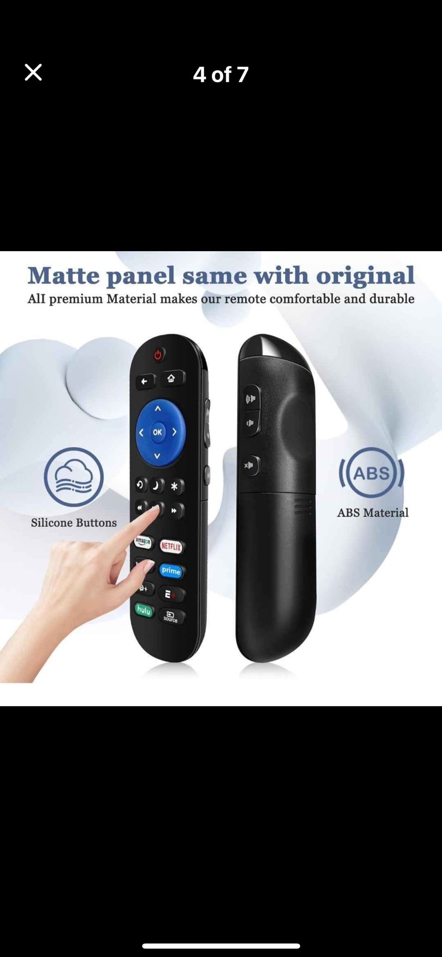 Universal Replacement TV Remote for Roku Players and Roku TV Remote, for Roku 1 2 3 4, Express/+, Premiere/+, Ultra and for All Roku TV (Not for Roku