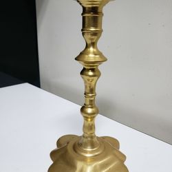 7 1/8" Solid Brass Candle Holder Taiwan