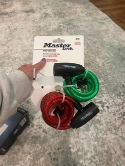 Master Lock Keyed Cable Locks – 2 Pack