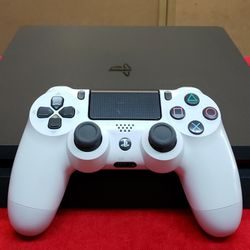 Sony PS4 Slim 1TB Video Game System with Controller & Plugs - Black - Playstation 4 - Working 