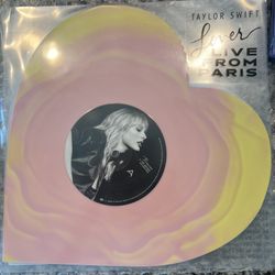 Taylor Swift Lover (Live From Paris) Heart Shaped Vinyl 