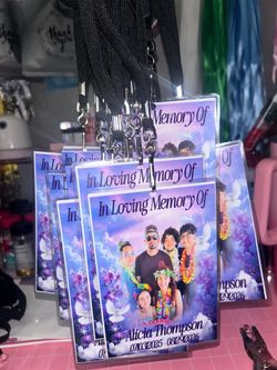 Funeral/memorial lanyards