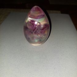 Signed Glass Egg