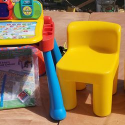 Vtech Touch & Learning Toy With 2 Little Tikes Minichairs