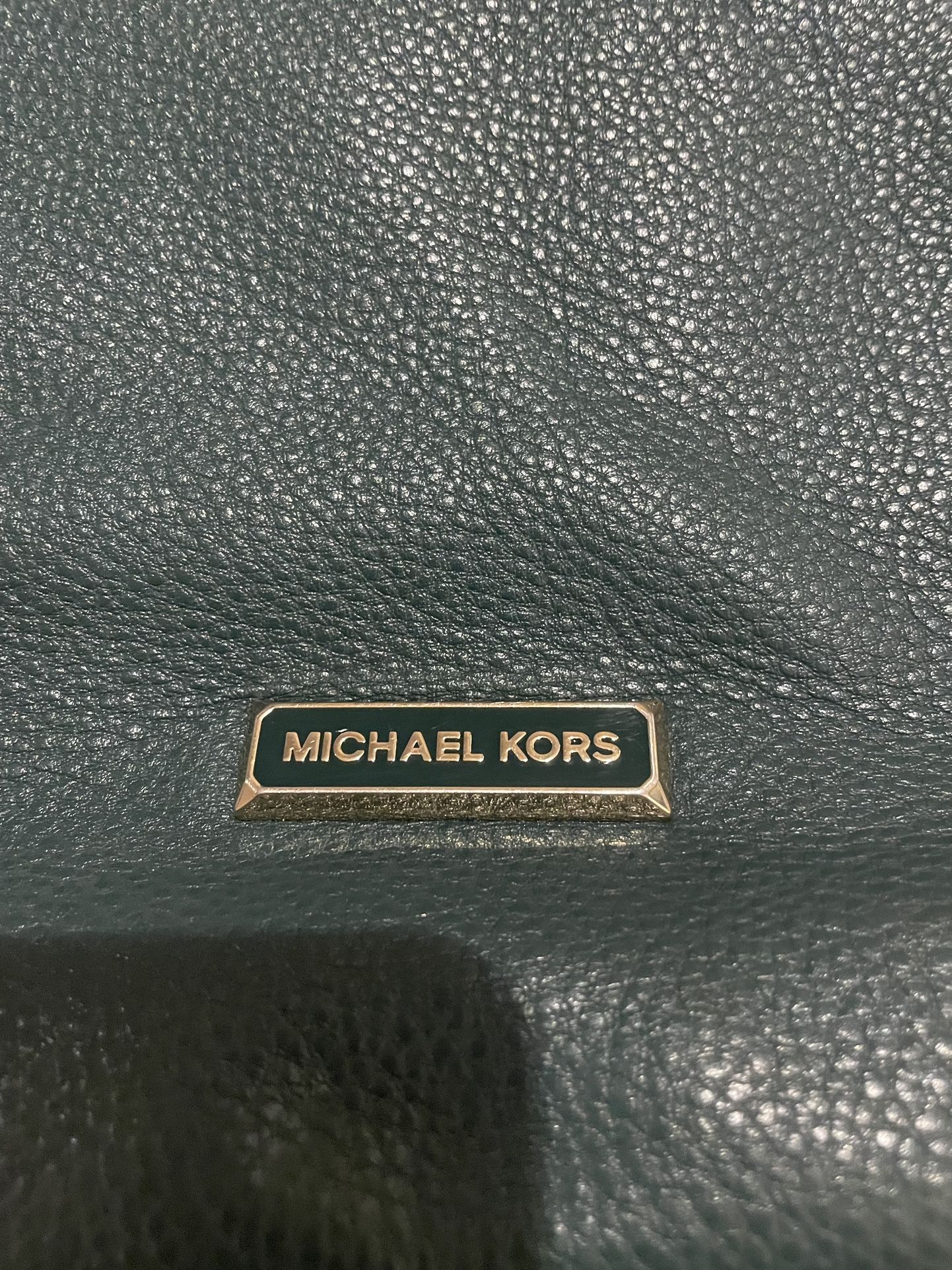 Hunter green michael kors bag sale