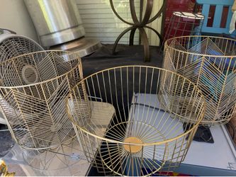 Gold Metal Storage Baskets!