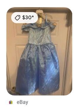 Girls Blue Princess Costume Dress