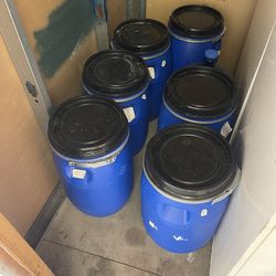 Shipping Barrel, Plastic Drum with Lid, Food Grade Container, Air Tight for Water and Food Storage, Rain Barrel Use(30L)