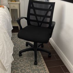 Office Desk Chair Black Mesh 