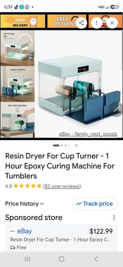 Resin Dryer For Cup Turner - 1 Hour Epoxy Curing Machine For Tumblers