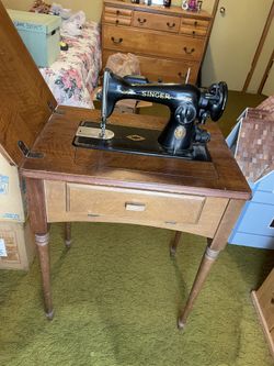 Antique singer sewing machine